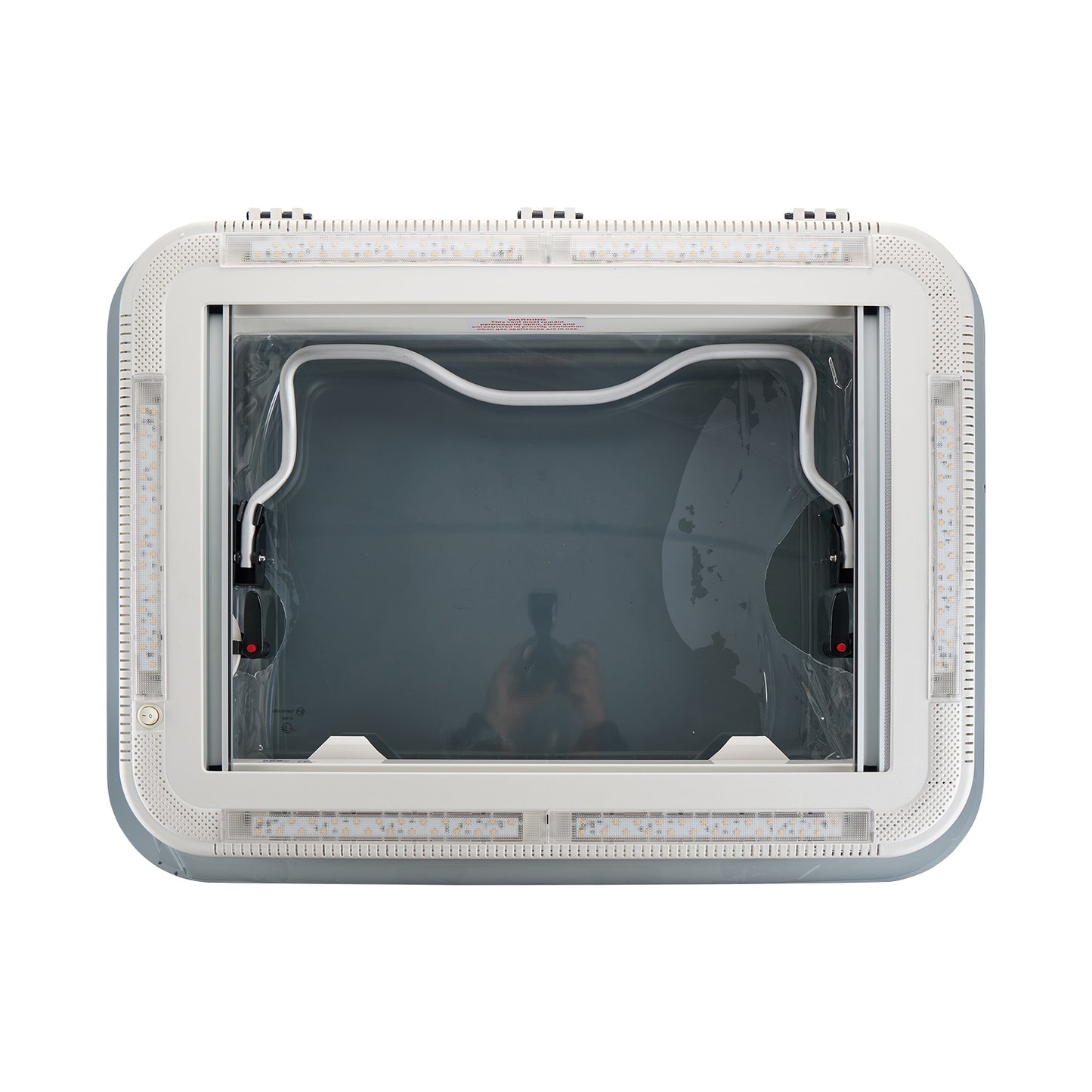 Dachluke  70x50cm Dachfenster Dachhaube LED mit Zwangsbelüftung, Insektenschutz - Infigoo RV GmbH