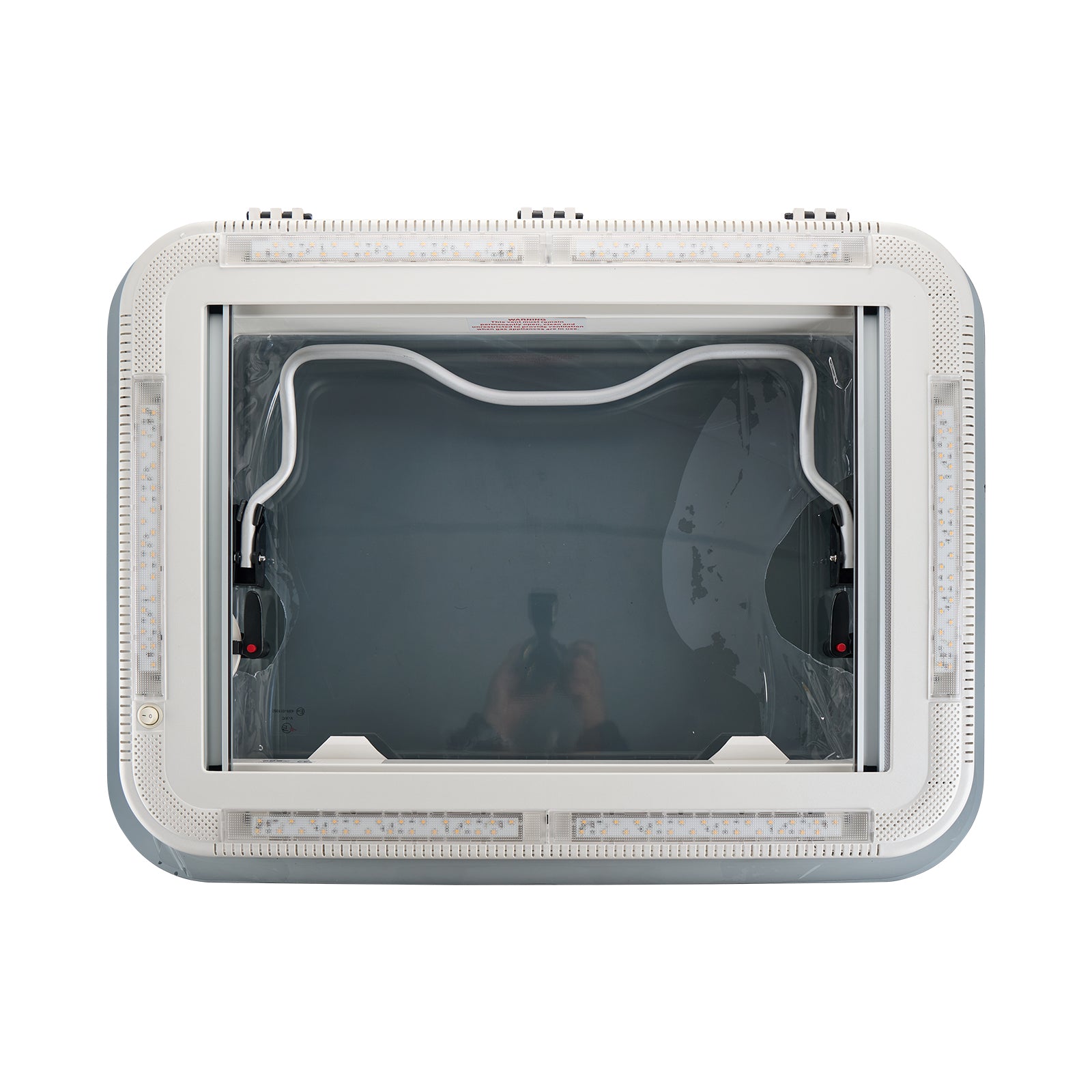 Dachluke  70x50cm Dachfenster Dachhaube LED mit Zwangsbelüftung, Insektenschutz - Infigoo RV GmbH