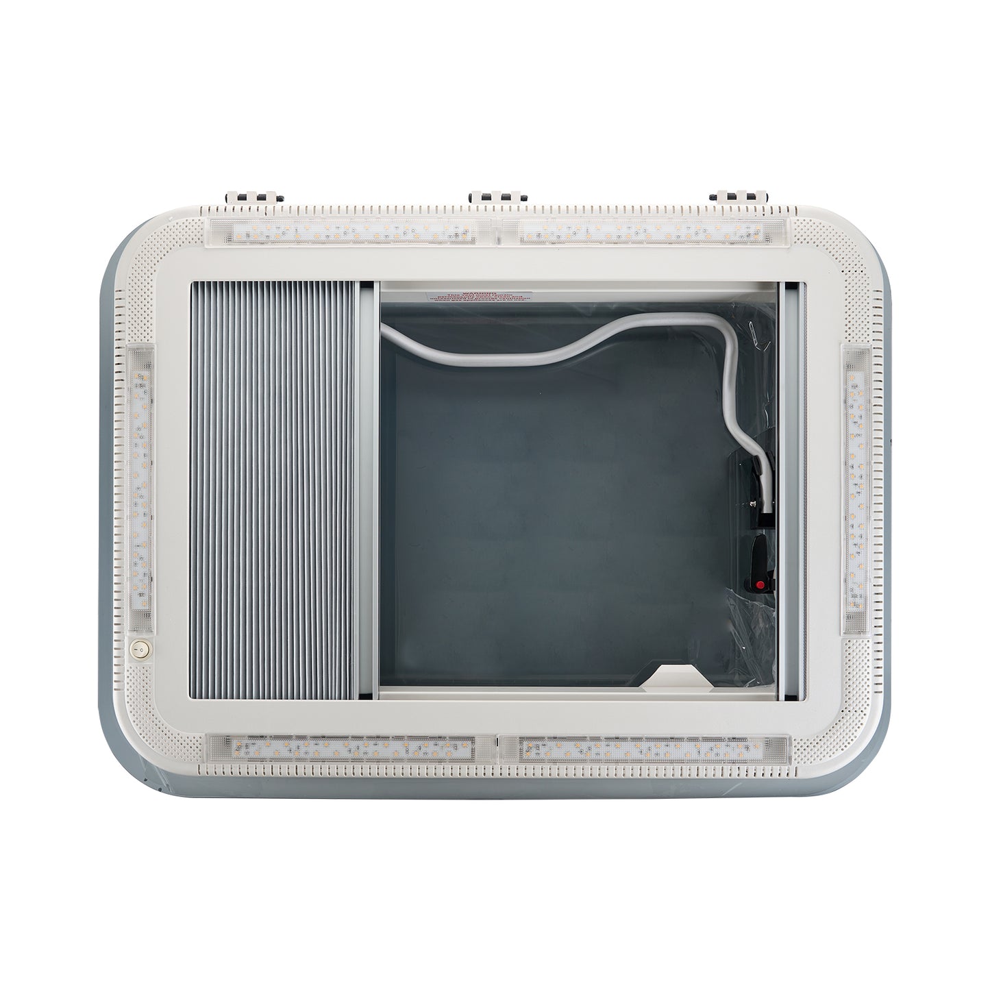 Dachluke  70x50cm Dachfenster Dachhaube LED mit Zwangsbelüftung, Insektenschutz - Infigoo RV GmbH