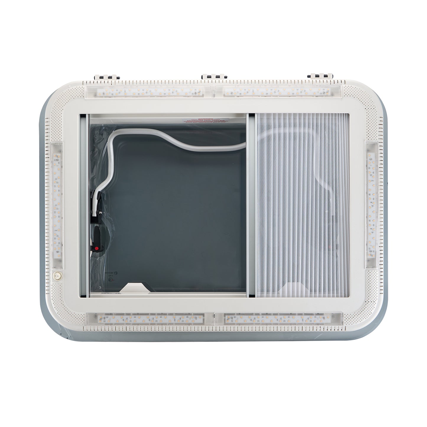 Dachluke  70x50cm Dachfenster Dachhaube LED mit Zwangsbelüftung, Insektenschutz - Infigoo RV GmbH