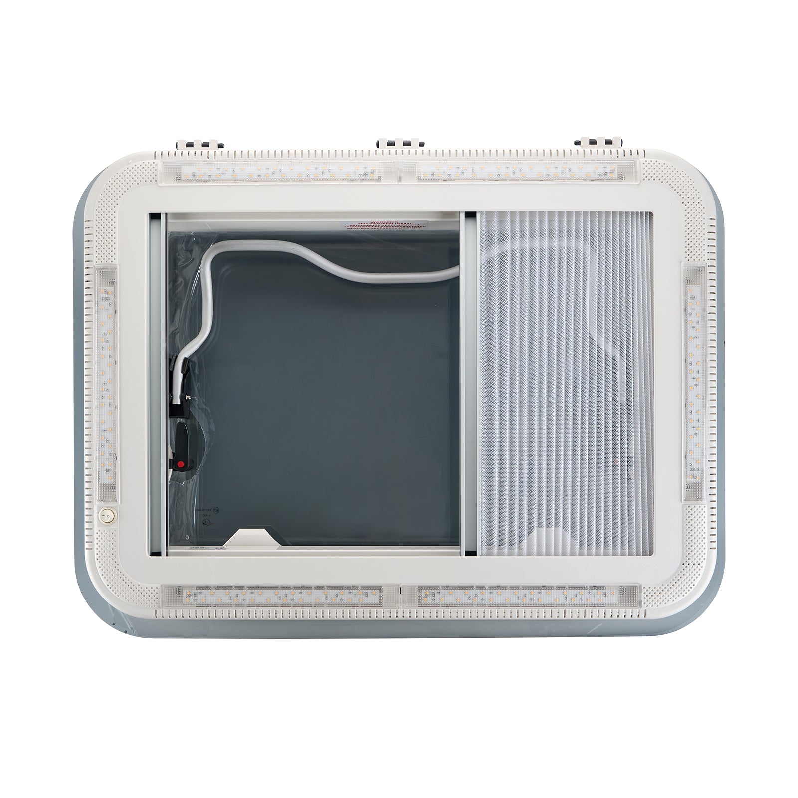 Dachluke  70x50cm Dachfenster Dachhaube LED mit Zwangsbelüftung, Insektenschutz - Infigoo RV GmbH