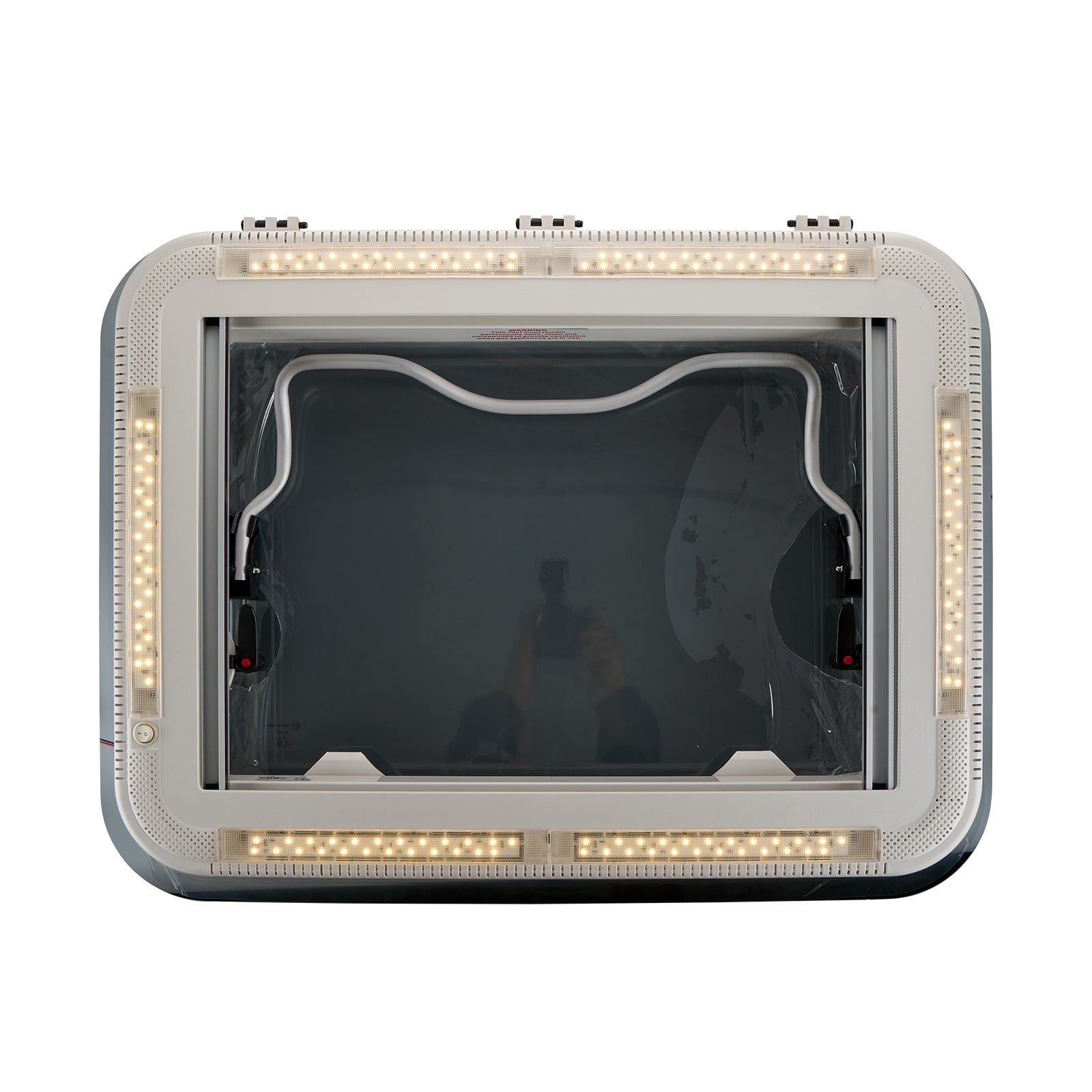 Dachluke  70x50cm Dachfenster Dachhaube LED mit Zwangsbelüftung, Insektenschutz - Infigoo RV GmbH
