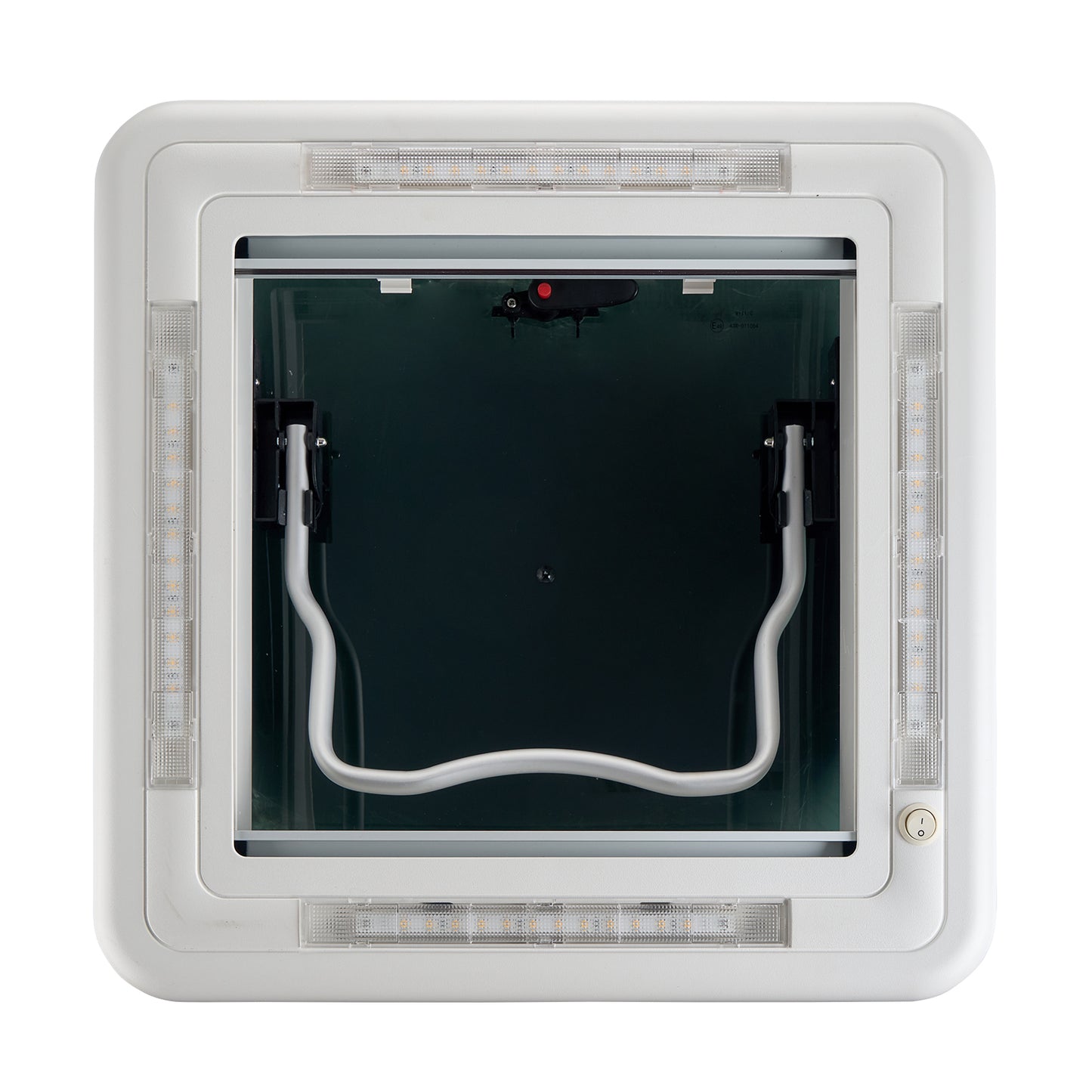 Dachluke 40x40cm Dachfenster Dachhaube, LED, Plissee, Insektenschutz, ohne Dauerbelüftung, Einwandig - Infigoo RV GmbH