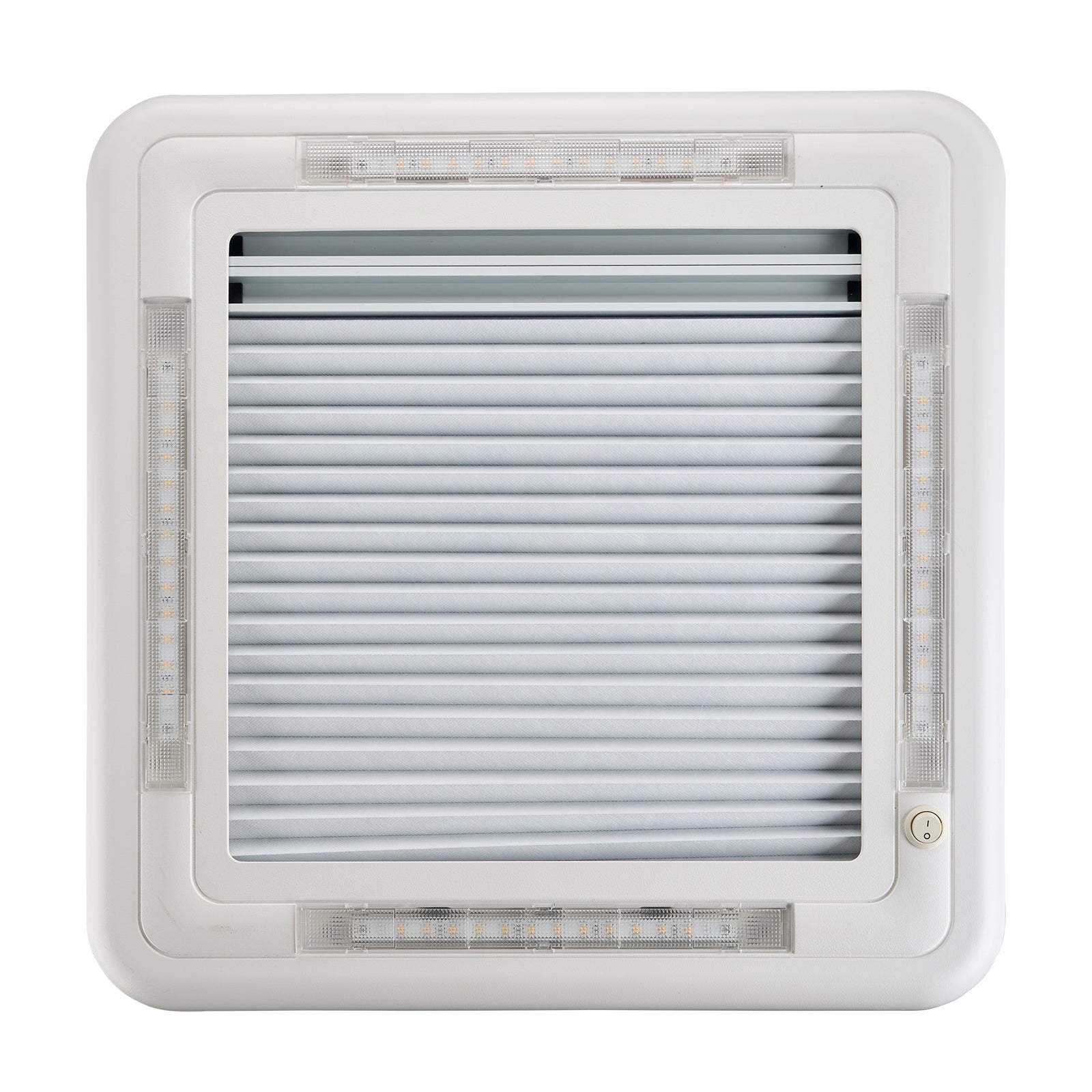 Dachluke 40x40cm Dachfenster Dachhaube, LED, Plissee, Insektenschutz, ohne Dauerbelüftung, Einwandig - Infigoo RV GmbH