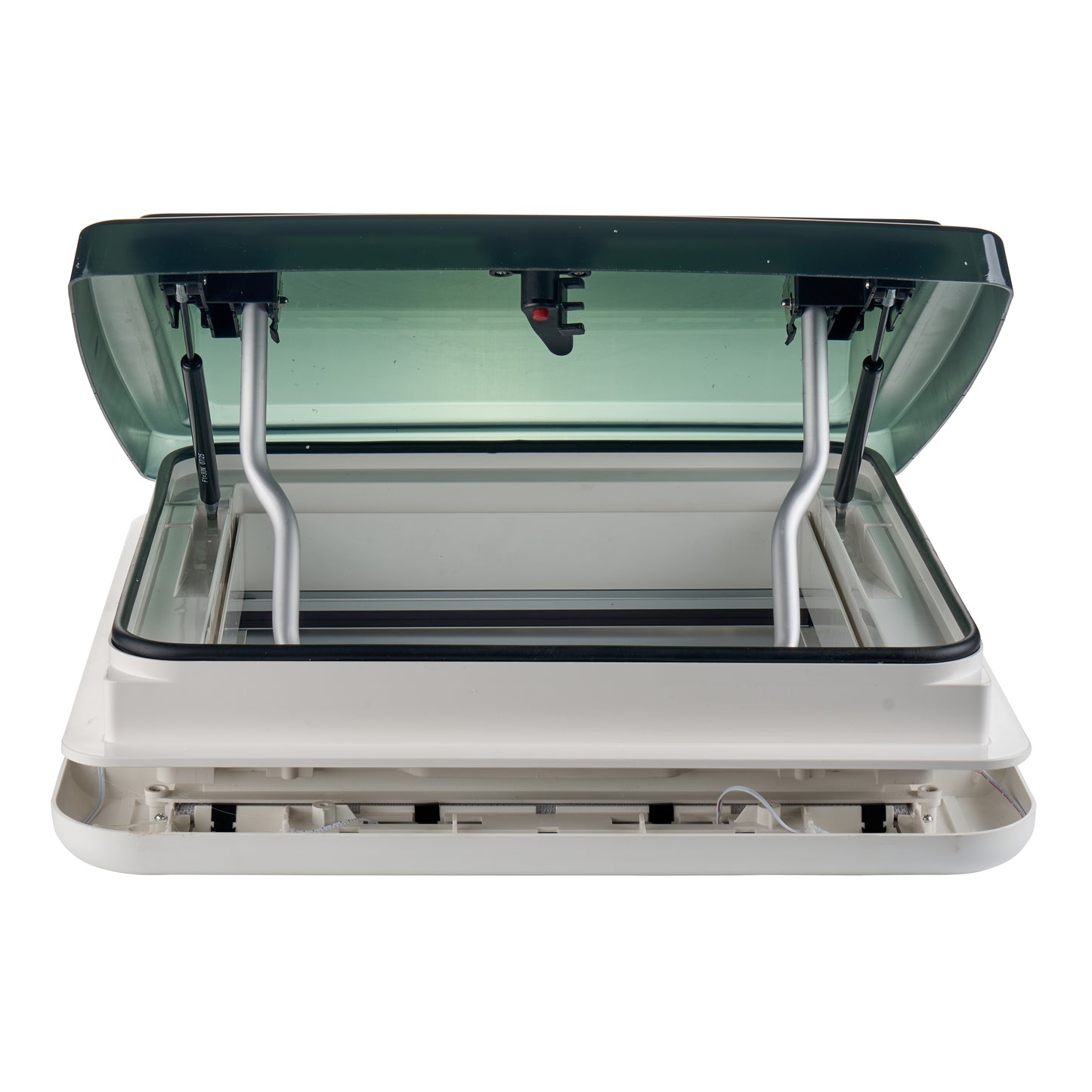 Dachluke 40x40cm Dachfenster Dachhaube, LED, Plissee, Insektenschutz, ohne Dauerbelüftung, Einwandig - Infigoo RV GmbH