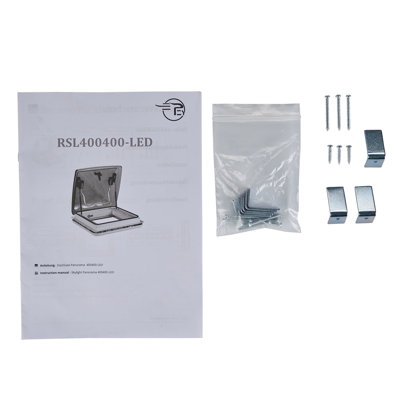 Dachluke 40x40cm Dachfenster Dachhaube, LED, Plissee, Insektenschutz, ohne Dauerbelüftung, Einwandig - Infigoo RV GmbH