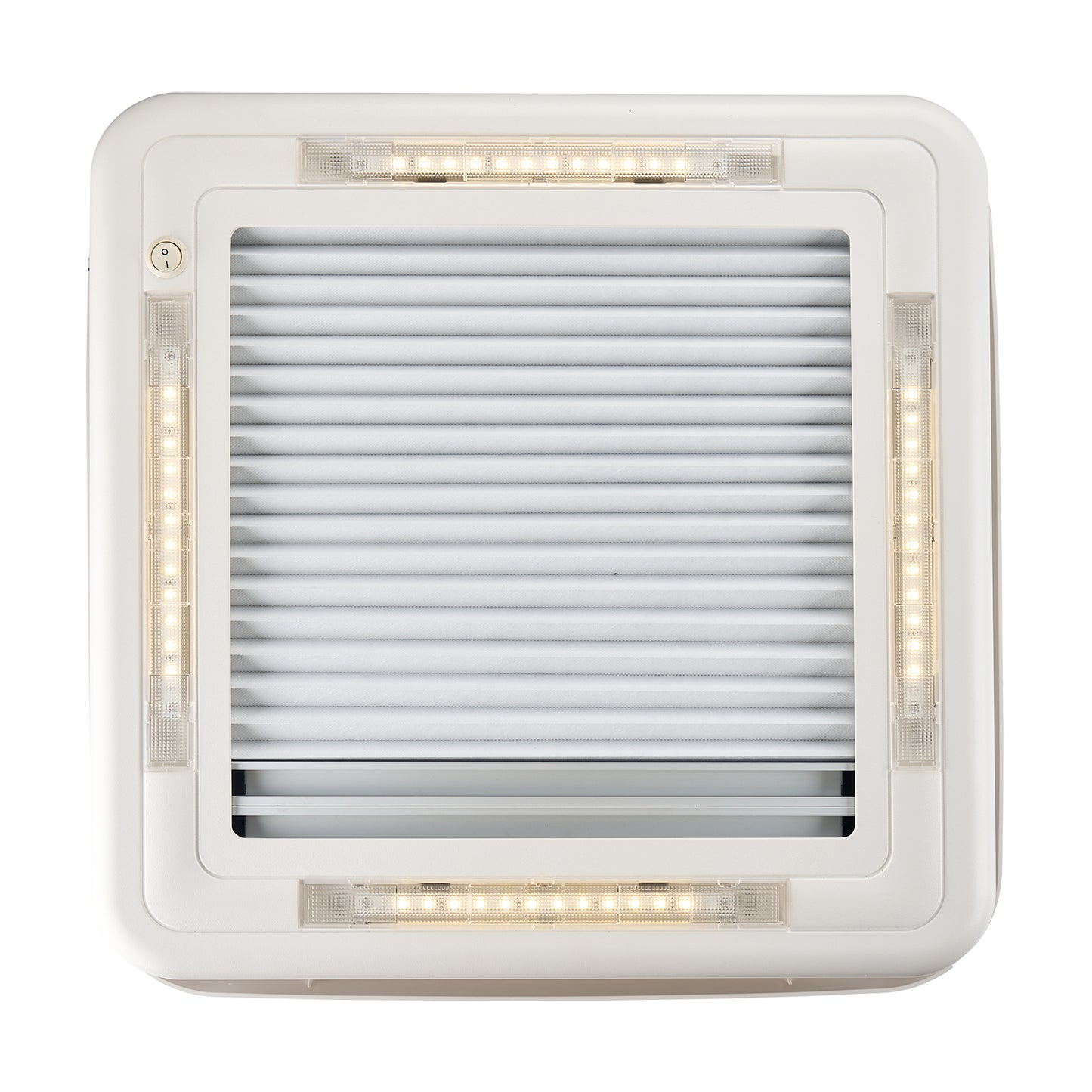 Dachluke 40x40cm Dachfenster Dachhaube, LED, Plissee, Insektenschutz, ohne Dauerbelüftung, Einwandig - Infigoo RV GmbH