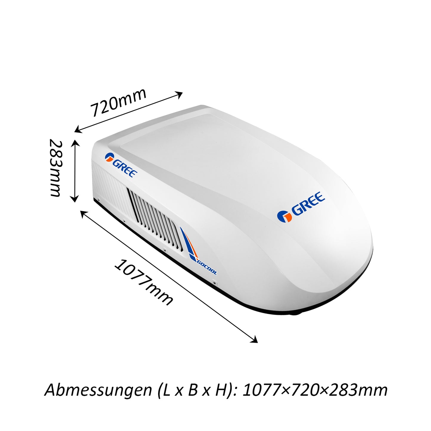 GREE 2600W GoCool Plus Doppelrotor Inverter Dachklimaanlage Wohnmobil WIFI Weiß - Infigoo RV GmbH