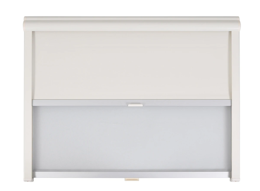 AOYI Kombirollo 100 x 70 cm Weiß Wohnmobil Wohnwagen Verdunkelung Insektenschutz