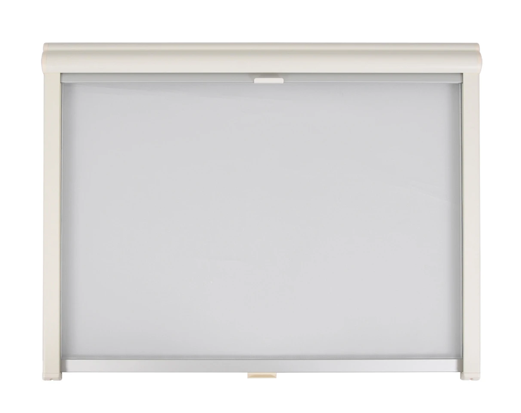 AOYI Kombirollo 100 x 70 cm Weiß Wohnmobil Wohnwagen Verdunkelung Insektenschutz